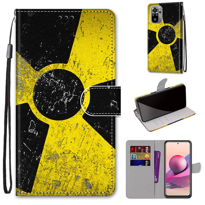 Coloured Drawing Cross Texture Horizontal Flip PU Leather Case with Holder & Card Slots & Wallet & Lanyard, For Xiaomi Redmi Note 10 4G / Note 10S, For Xiaomi Redmi Note 10 5G