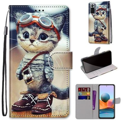 Coloured Drawing Cross Texture Horizontal Flip PU Leather Case with Holder & Card Slots & Wallet & Lanyard, For Xiaomi Redmi Note 10 Pro Max / Note 10 Pro, For Nokia 5.4