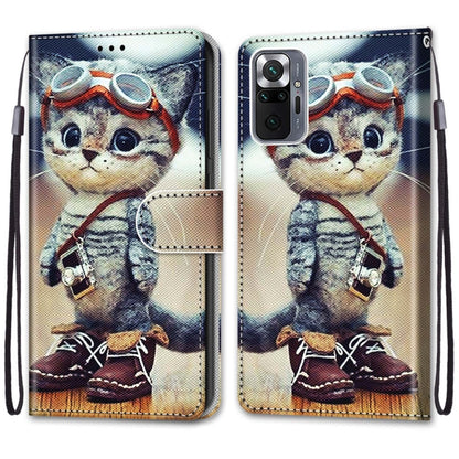 Coloured Drawing Cross Texture Horizontal Flip PU Leather Case with Holder & Card Slots & Wallet & Lanyard, For Xiaomi Redmi Note 10 Pro Max / Note 10 Pro, For Nokia 5.4