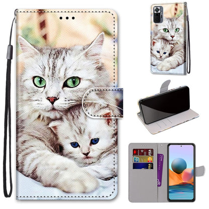 Coloured Drawing Cross Texture Horizontal Flip PU Leather Case with Holder & Card Slots & Wallet & Lanyard, For Xiaomi Redmi Note 10 Pro Max / Note 10 Pro, For Nokia 5.4