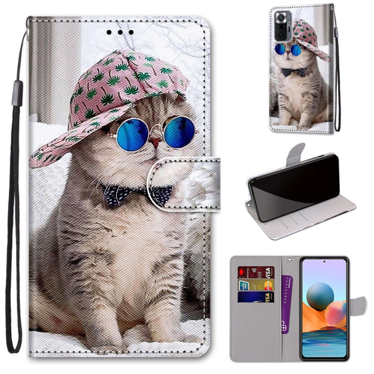 Coloured Drawing Cross Texture Horizontal Flip PU Leather Case with Holder & Card Slots & Wallet & Lanyard, For Xiaomi Redmi Note 10 Pro Max / Note 10 Pro, For Nokia 5.4