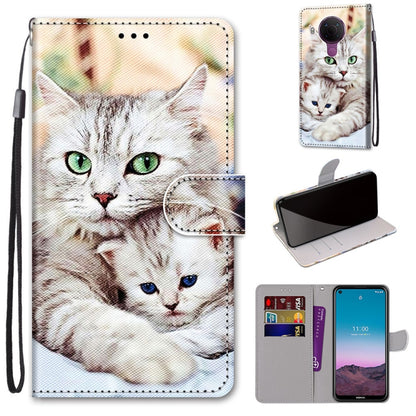 Coloured Drawing Cross Texture Horizontal Flip PU Leather Case with Holder & Card Slots & Wallet & Lanyard, For Xiaomi Redmi Note 10 Pro Max / Note 10 Pro, For Nokia 5.4