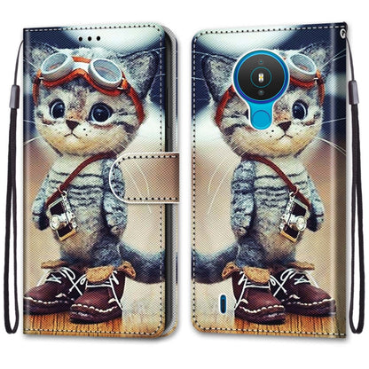 Coloured Drawing Cross Texture Horizontal Flip PU Leather Case with Holder & Card Slots & Wallet & Lanyard, For Nokia 1.4, For Samsung Galaxy A32 4G / A32 Lite
