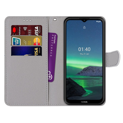 Coloured Drawing Cross Texture Horizontal Flip PU Leather Case with Holder & Card Slots & Wallet & Lanyard, For Nokia 1.4, For Samsung Galaxy A32 4G / A32 Lite
