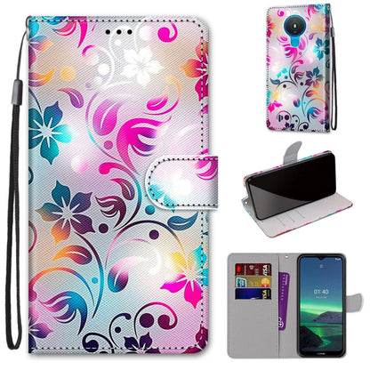 Coloured Drawing Cross Texture Horizontal Flip PU Leather Case with Holder & Card Slots & Wallet & Lanyard, For Nokia 1.4, For Samsung Galaxy A32 4G / A32 Lite