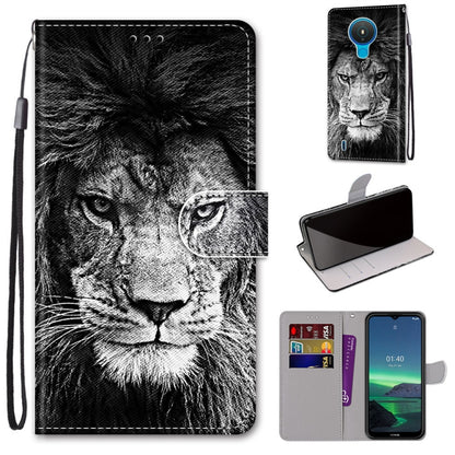 Coloured Drawing Cross Texture Horizontal Flip PU Leather Case with Holder & Card Slots & Wallet & Lanyard, For Nokia 1.4, For Samsung Galaxy A32 4G / A32 Lite