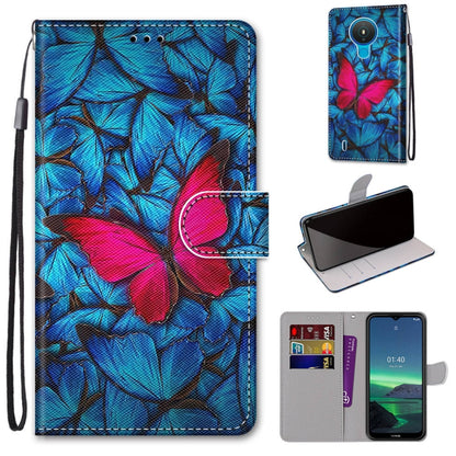 Coloured Drawing Cross Texture Horizontal Flip PU Leather Case with Holder & Card Slots & Wallet & Lanyard, For Nokia 1.4, For Samsung Galaxy A32 4G / A32 Lite