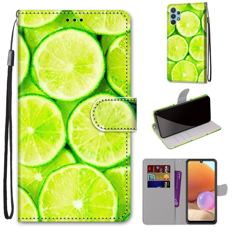 Coloured Drawing Cross Texture Horizontal Flip PU Leather Case with Holder & Card Slots & Wallet & Lanyard, For Nokia 1.4, For Samsung Galaxy A32 4G / A32 Lite