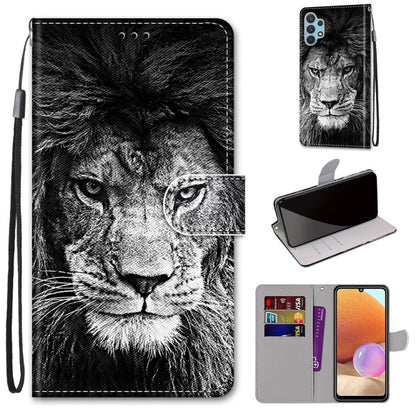 Coloured Drawing Cross Texture Horizontal Flip PU Leather Case with Holder & Card Slots & Wallet & Lanyard, For Nokia 1.4, For Samsung Galaxy A32 4G / A32 Lite