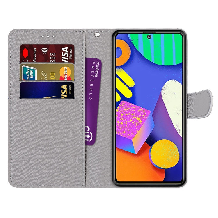 Coloured Drawing Cross Texture Horizontal Flip PU Leather Case with Holder & Card Slots & Wallet & Lanyard, For Samsung Galaxy F62 / M62, For Samsung Galaxy S21 FE