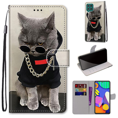 Coloured Drawing Cross Texture Horizontal Flip PU Leather Case with Holder & Card Slots & Wallet & Lanyard, For Samsung Galaxy F62 / M62, For Samsung Galaxy S21 FE