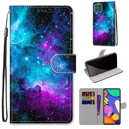 Coloured Drawing Cross Texture Horizontal Flip PU Leather Case with Holder & Card Slots & Wallet & Lanyard, For Samsung Galaxy F62 / M62, For Samsung Galaxy S21 FE