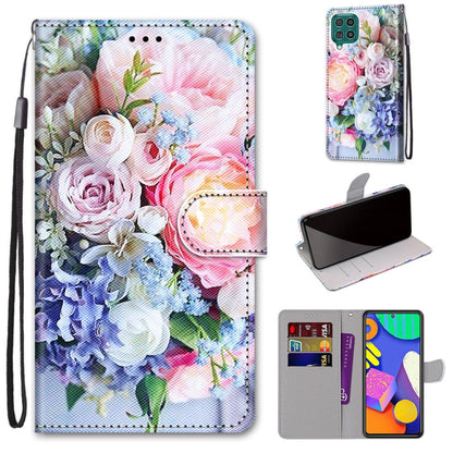 Coloured Drawing Cross Texture Horizontal Flip PU Leather Case with Holder & Card Slots & Wallet & Lanyard, For Samsung Galaxy F62 / M62, For Samsung Galaxy S21 FE