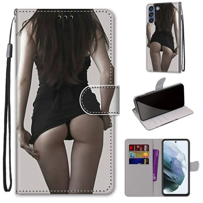 Coloured Drawing Cross Texture Horizontal Flip PU Leather Case with Holder & Card Slots & Wallet & Lanyard, For Samsung Galaxy F62 / M62, For Samsung Galaxy S21 FE