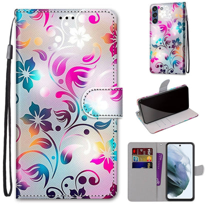 Coloured Drawing Cross Texture Horizontal Flip PU Leather Case with Holder & Card Slots & Wallet & Lanyard, For Samsung Galaxy F62 / M62, For Samsung Galaxy S21 FE