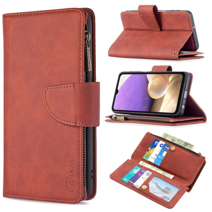 Skin Feel Detachable Magnetic Zipper Horizontal Flip PU Leather Case with Multi-Card Slots & Holder & Wallet & Photo Frame & Lanyard, For Samsung Galaxy A12, For Samsung Galaxy A32 5G, For Samsung Galaxy A42, For Samsung Galaxy A52 5G / 4G             ...