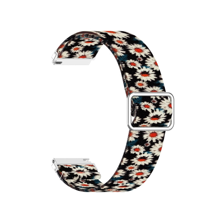 Adjustable Elastic Printing Replacement Watchband, 20mm For Samsung Galaxy Watch Active2 / Active, 20mm For Samsung Galaxy Watch3 41mm, 22mm For Galaxy Watch3 45mm/ Huawei Watch GT 2 Pro