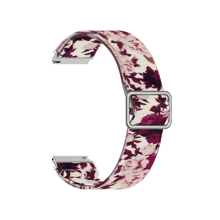 Adjustable Elastic Printing Replacement Watchband, 20mm For Samsung Galaxy Watch Active2 / Active, 20mm For Samsung Galaxy Watch3 41mm, 22mm For Galaxy Watch3 45mm/ Huawei Watch GT 2 Pro