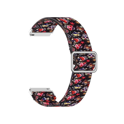 Adjustable Elastic Printing Replacement Watchband, 20mm For Samsung Galaxy Watch Active2 / Active, 22mm For Galaxy Watch3 45mm/ Huawei Watch GT 2 Pro