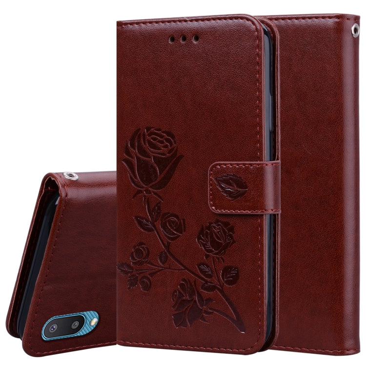 Rose Embossed Horizontal Flip PU Leather Case with Holder & Card Slots & Wallet, For Samsung Galaxy A02 (EU Version), For Samsung Galaxy A12, For Samsung Galaxy A32 4G, For Samsung Galaxy A32 5G, For Samsung Galaxy A42 5G, For Samsung Galaxy A52 5G / 4...