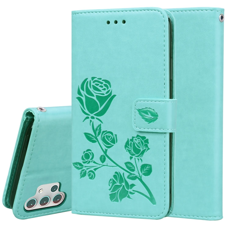 Rose Embossed Horizontal Flip PU Leather Case with Holder & Card Slots & Wallet, For Samsung Galaxy A02 (EU Version), For Samsung Galaxy A12, For Samsung Galaxy A32 4G, For Samsung Galaxy A32 5G, For Samsung Galaxy A42 5G, For Samsung Galaxy A52 5G / 4...