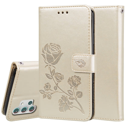 Rose Embossed Horizontal Flip PU Leather Case with Holder & Card Slots & Wallet, For Samsung Galaxy A02 (EU Version), For Samsung Galaxy A12, For Samsung Galaxy A32 4G, For Samsung Galaxy A32 5G, For Samsung Galaxy A42 5G, For Samsung Galaxy A52 5G / 4...