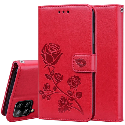 Rose Embossed Horizontal Flip PU Leather Case with Holder & Card Slots & Wallet, For Samsung Galaxy A02 (EU Version), For Samsung Galaxy A12, For Samsung Galaxy A32 4G, For Samsung Galaxy A32 5G, For Samsung Galaxy A42 5G, For Samsung Galaxy A52 5G / 4...