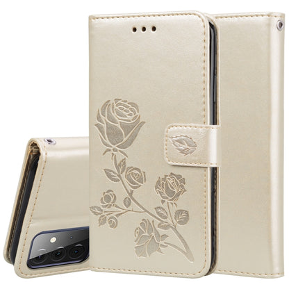 Rose Embossed Horizontal Flip PU Leather Case with Holder & Card Slots & Wallet, For Samsung Galaxy A02 (EU Version), For Samsung Galaxy A12, For Samsung Galaxy A32 4G, For Samsung Galaxy A32 5G, For Samsung Galaxy A42 5G, For Samsung Galaxy A52 5G / 4...