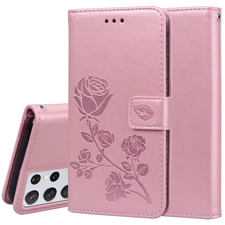 Rose Embossed Horizontal Flip PU Leather Case with Holder & Card Slots & Wallet, For Samsung Galaxy A02 (EU Version), For Samsung Galaxy A12, For Samsung Galaxy A32 4G, For Samsung Galaxy A32 5G, For Samsung Galaxy A42 5G, For Samsung Galaxy A52 5G / 4...