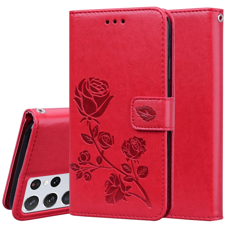Rose Embossed Horizontal Flip PU Leather Case with Holder & Card Slots & Wallet, For Samsung Galaxy A02 (EU Version), For Samsung Galaxy A12, For Samsung Galaxy A32 4G, For Samsung Galaxy A32 5G, For Samsung Galaxy A42 5G, For Samsung Galaxy A52 5G / 4...