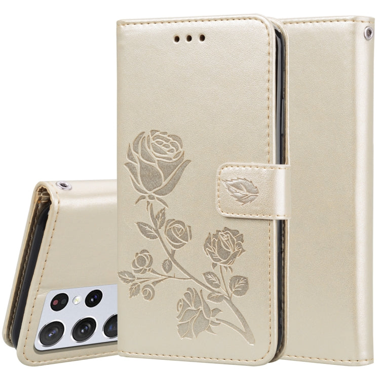 Rose Embossed Horizontal Flip PU Leather Case with Holder & Card Slots & Wallet, For Samsung Galaxy A02 (EU Version), For Samsung Galaxy A12, For Samsung Galaxy A32 4G, For Samsung Galaxy A32 5G, For Samsung Galaxy A42 5G, For Samsung Galaxy A52 5G / 4...