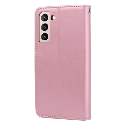 Rose Embossed Horizontal Flip PU Leather Case with Holder & Card Slots & Wallet, For Samsung Galaxy S21+ 5G