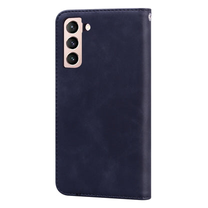 Frosted Business Magnetic Horizontal Flip PU Leather Case with Holder & Card Slot & Lanyard, For Samsung Galaxy S21 5G