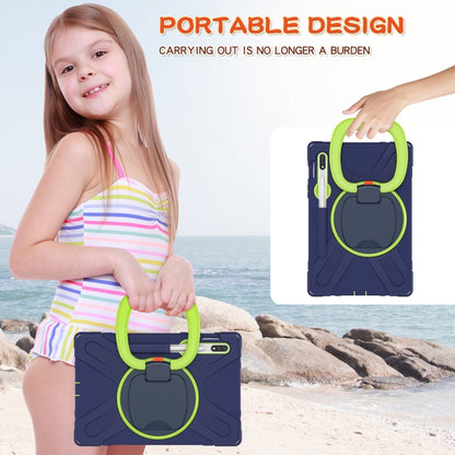 Silicone + PC Protective Case with Holder & Shoulder Strap, For Samsung Galaxy Tab S8 / Galaxy Tab S7 T870 / T875, For Samsung Galaxy Tab A7 10.4 (2020) T500 / T505, For iPad 9.7 inch (2018/2017), For Samsung Galaxy Tab A 8.0 (2019) T290 / T295
