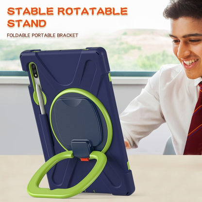 Silicone + PC Protective Case with Holder & Shoulder Strap, For Samsung Galaxy Tab S8 / Galaxy Tab S7 T870 / T875, For Samsung Galaxy Tab A7 10.4 (2020) T500 / T505, For iPad 9.7 inch (2018/2017), For Samsung Galaxy Tab A 8.0 (2019) T290 / T295