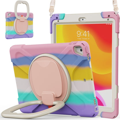 Silicone + PC Protective Case with Holder & Shoulder Strap, For Samsung Galaxy Tab S8 / Galaxy Tab S7 T870 / T875, For Samsung Galaxy Tab A7 10.4 (2020) T500 / T505, For iPad 9.7 inch (2018/2017), For Samsung Galaxy Tab A 8.0 (2019) T290 / T295