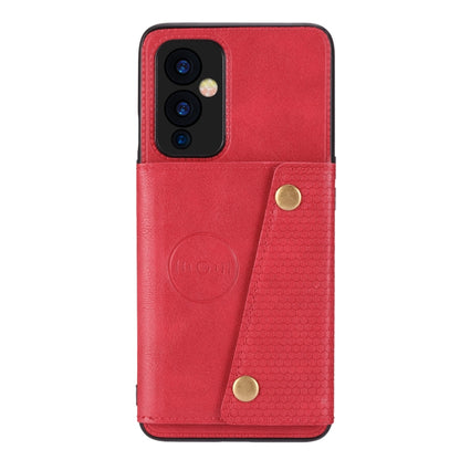 Double Buckle PU + TPU Shockproof Magnetic Protective Case with Card Slot & Holder, For OnePlus 9, For OnePlus 9 Pro, For OPPO A94, For Xiaomi Redmi K40, For Xiaomi Redmi Note 9 4G, For Xiaomi Redmi Note 10, For Samsung Galaxy A32 4G