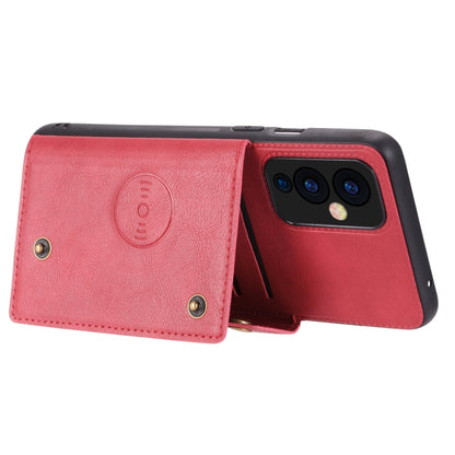 Double Buckle PU + TPU Shockproof Magnetic Protective Case with Card Slot & Holder, For OnePlus 9, For OnePlus 9 Pro, For OPPO A94, For Xiaomi Redmi K40, For Xiaomi Redmi Note 9 4G, For Xiaomi Redmi Note 10, For Samsung Galaxy A32 4G