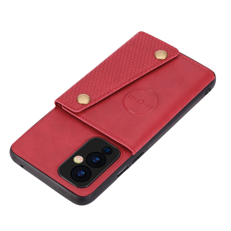 Double Buckle PU + TPU Shockproof Magnetic Protective Case with Card Slot & Holder, For OnePlus 9, For OnePlus 9 Pro, For OPPO A94, For Xiaomi Redmi K40, For Xiaomi Redmi Note 9 4G, For Xiaomi Redmi Note 10, For Samsung Galaxy A32 4G