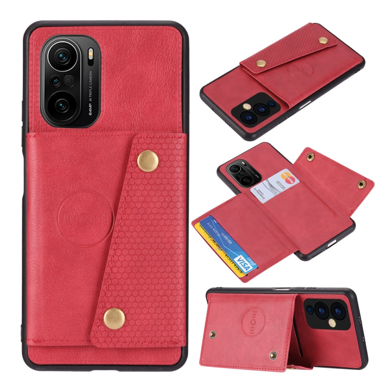Double Buckle PU + TPU Shockproof Magnetic Protective Case with Card Slot & Holder, For OnePlus 9, For OnePlus 9 Pro, For OPPO A94, For Xiaomi Redmi K40, For Xiaomi Redmi Note 9 4G, For Xiaomi Redmi Note 10, For Samsung Galaxy A32 4G
