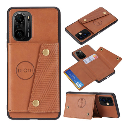 Double Buckle PU + TPU Shockproof Magnetic Protective Case with Card Slot & Holder, For OnePlus 9, For OnePlus 9 Pro, For OPPO A94, For Xiaomi Redmi K40, For Xiaomi Redmi Note 9 4G, For Xiaomi Redmi Note 10, For Samsung Galaxy A32 4G