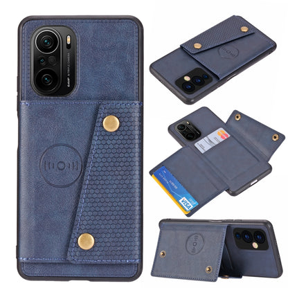 Double Buckle PU + TPU Shockproof Magnetic Protective Case with Card Slot & Holder, For OnePlus 9, For OnePlus 9 Pro, For OPPO A94, For Xiaomi Redmi K40, For Xiaomi Redmi Note 9 4G, For Xiaomi Redmi Note 10, For Samsung Galaxy A32 4G