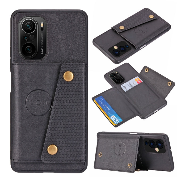 Double Buckle PU + TPU Shockproof Magnetic Protective Case with Card Slot & Holder, For OnePlus 9, For OnePlus 9 Pro, For OPPO A94, For Xiaomi Redmi K40, For Xiaomi Redmi Note 9 4G, For Xiaomi Redmi Note 10, For Samsung Galaxy A32 4G