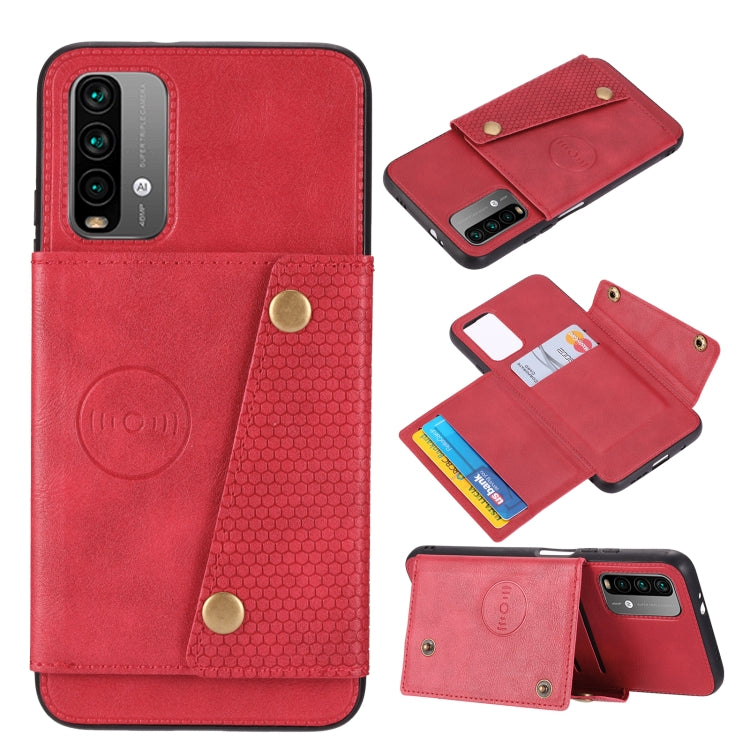 Double Buckle PU + TPU Shockproof Magnetic Protective Case with Card Slot & Holder, For OnePlus 9, For OnePlus 9 Pro, For OPPO A94, For Xiaomi Redmi K40, For Xiaomi Redmi Note 9 4G, For Xiaomi Redmi Note 10, For Samsung Galaxy A32 4G