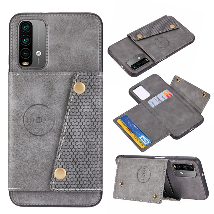 Double Buckle PU + TPU Shockproof Magnetic Protective Case with Card Slot & Holder, For OnePlus 9, For OnePlus 9 Pro, For OPPO A94, For Xiaomi Redmi K40, For Xiaomi Redmi Note 9 4G, For Xiaomi Redmi Note 10, For Samsung Galaxy A32 4G
