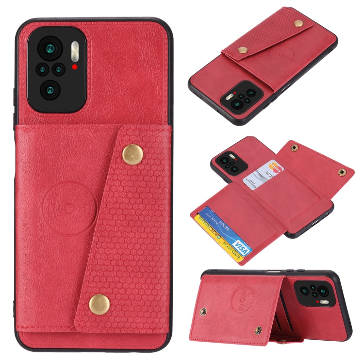 Double Buckle PU + TPU Shockproof Magnetic Protective Case with Card Slot & Holder, For OnePlus 9, For OnePlus 9 Pro, For OPPO A94, For Xiaomi Redmi K40, For Xiaomi Redmi Note 9 4G, For Xiaomi Redmi Note 10, For Samsung Galaxy A32 4G