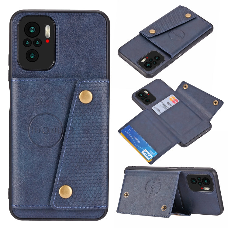 Double Buckle PU + TPU Shockproof Magnetic Protective Case with Card Slot & Holder, For OnePlus 9, For OnePlus 9 Pro, For OPPO A94, For Xiaomi Redmi K40, For Xiaomi Redmi Note 9 4G, For Xiaomi Redmi Note 10, For Samsung Galaxy A32 4G
