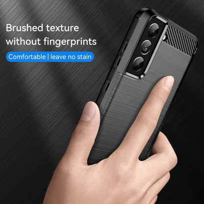 Brushed Texture Carbon Fiber TPU Case, For Samsung Galaxy S21 FE
