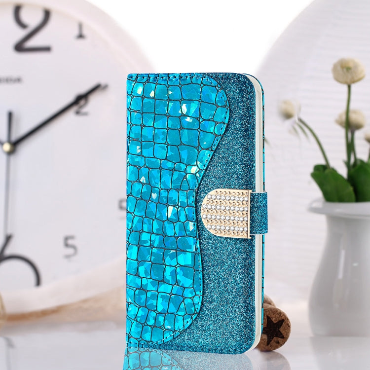 Laser Glitter Powder Matching Crocodile Texture Horizontal Flip Leather Case with Card Slots & Holder & Wallet, For Xiaomi Redmi Note 9 5G, For Xiaomi Redmi Note 10 4G, For Xiaomi Redmi Note 10 Pro, For Samsung Galaxy A02 / M02                         ...