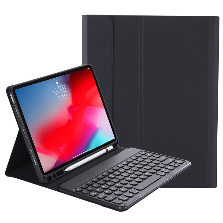YT11B Detachable Candy Color Skin Feel Texture Round Keycap Bluetooth Keyboard Leather Case For iPad Air 4 2020 / Air 5 2022 / Pro 11 inch 2022 / 2021 / 2020 / 2018(White Ice), iPad 10.2 2020 & 2019 / Air 2019 / Pro 10.5 inch                           ...